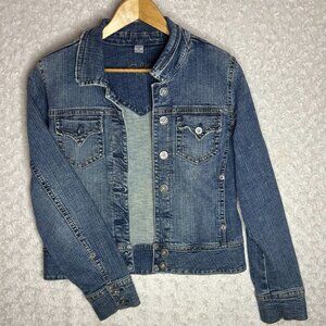Silver Jeans Denim Jacket Western Pockets Button Up Jean Jacket Size‎ L